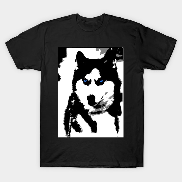 Siberian Husky T-Shirt by d1a2n3i4l5